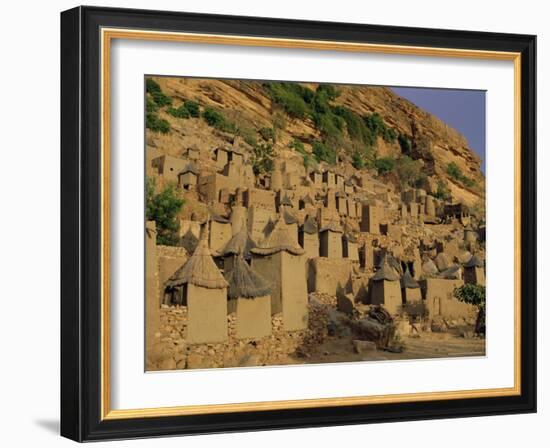 Village of Banani, Sanga (Sangha) Region, Bandiagara Escarpment, Dogon Region, Mali, Africa-Bruno Morandi-Framed Photographic Print