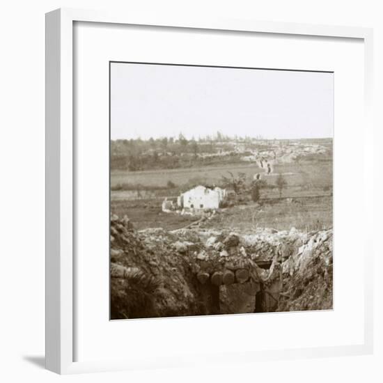 Village of Damloup, northern France, c1914-c1918-Unknown-Framed Photographic Print