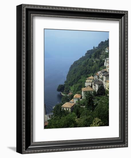 Village of Domaso, Lake Como, Lombardia, Italian Lakes, Italy-Tony Gervis-Framed Photographic Print