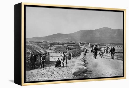 Village of Duagh, Achill Island, County Mayo, Ireland, C.1890-Robert French-Framed Premier Image Canvas