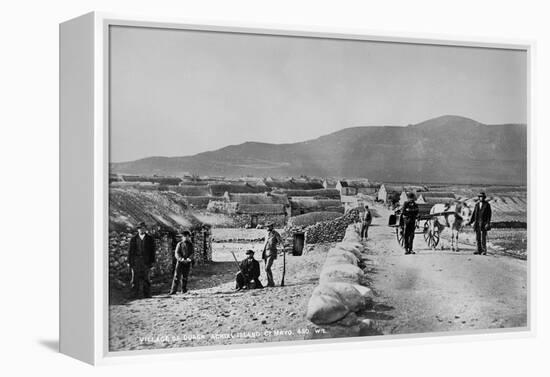 Village of Duagh, Achill Island, County Mayo, Ireland, C.1890-Robert French-Framed Premier Image Canvas