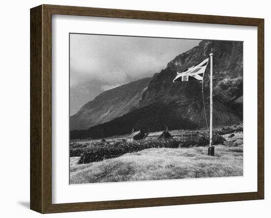 Village of Edinburgh on Tristan Da Cunha-Carl Mydans-Framed Photographic Print