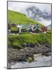 Village of Elduvik located at fjord Funningsfjordur, Denmark-Martin Zwick-Mounted Photographic Print