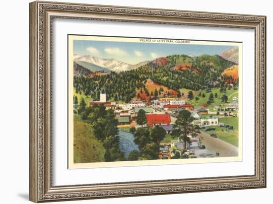 Village of Estes Park, Colorado-null-Framed Art Print