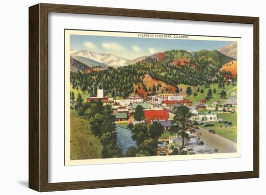 Village of Estes Park, Colorado-null-Framed Art Print