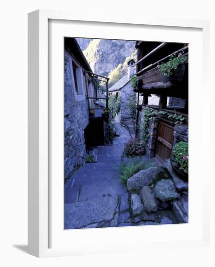 Village of Foroglio, Val Bavona, Switzerland-Gavriel Jecan-Framed Photographic Print