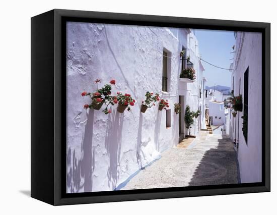 Village of Frigiliana, Malaga Area, Andalucia, Spain-Michael Busselle-Framed Premier Image Canvas