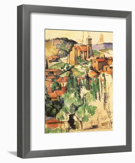 Village of Gardanne, 1885-Paul C?zanne-Framed Giclee Print