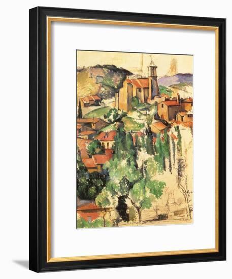 Village of Gardanne, 1885-Paul C?zanne-Framed Giclee Print