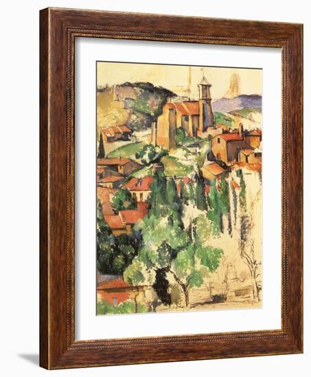 Village of Gardanne, 1885-Paul C?zanne-Framed Giclee Print