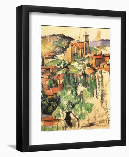 Village of Gardanne, 1885-Paul C?zanne-Framed Giclee Print