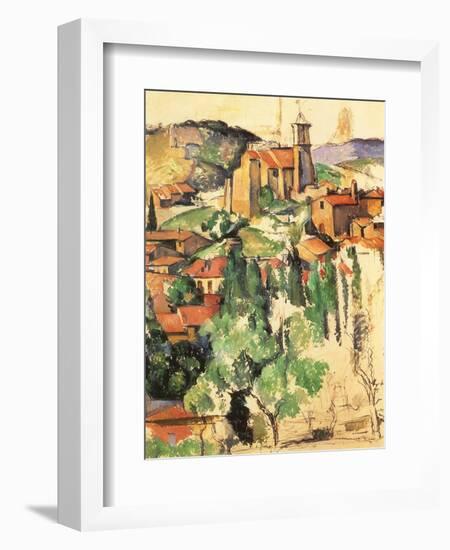 Village of Gardanne, 1885-Paul C?zanne-Framed Giclee Print