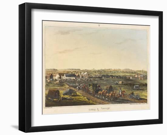 Village of Genappe-C. C. Hamilton-Framed Giclee Print