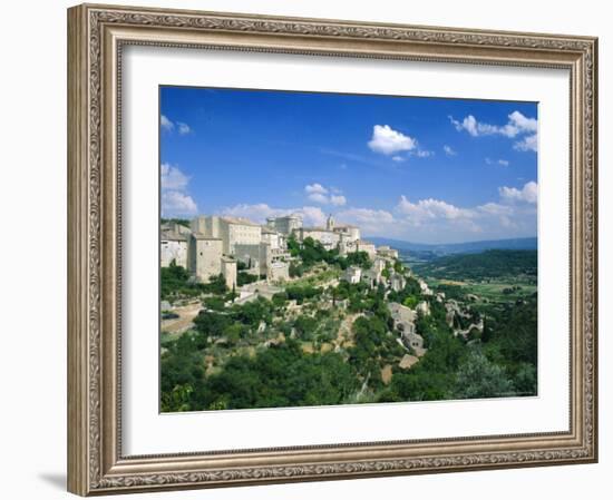 Village of Gordes, Perched Above the Luberon Countryside, Vaucluse, Provence, France, Europe-Ruth Tomlinson-Framed Photographic Print