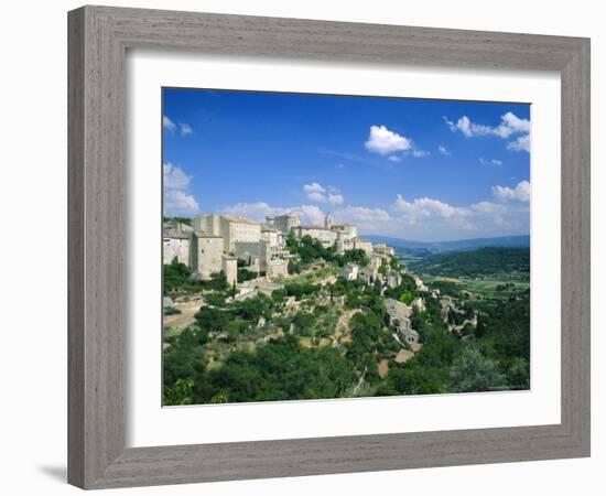 Village of Gordes, Perched Above the Luberon Countryside, Vaucluse, Provence, France, Europe-Ruth Tomlinson-Framed Photographic Print