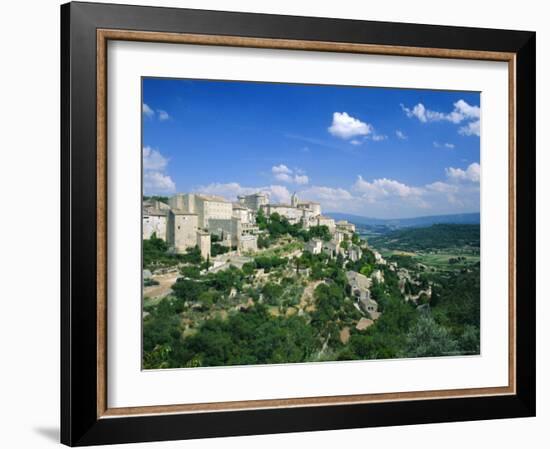 Village of Gordes, Perched Above the Luberon Countryside, Vaucluse, Provence, France, Europe-Ruth Tomlinson-Framed Photographic Print