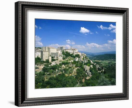 Village of Gordes, Perched Above the Luberon Countryside, Vaucluse, Provence, France, Europe-Ruth Tomlinson-Framed Photographic Print