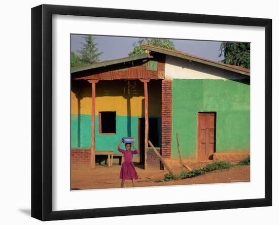 Village of Goulisoo, Oromo Country, Welega State, Ethiopia, Africa-Bruno Barbier-Framed Photographic Print