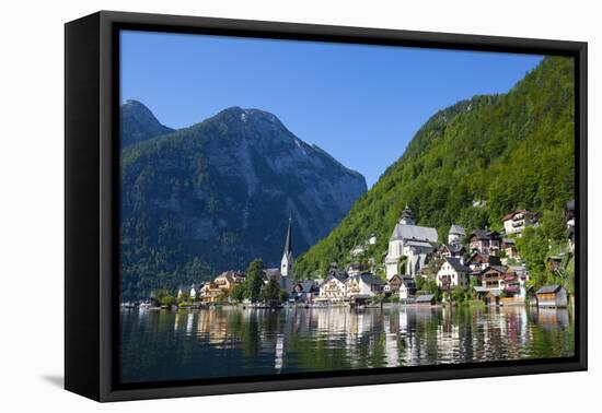 Village of Hallstatt, Hallstattersee, Oberosterreich (Upper Austria), Austria, Europe-Doug Pearson-Framed Premier Image Canvas