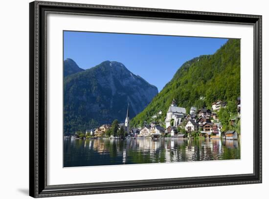 Village of Hallstatt, Hallstattersee, Oberosterreich (Upper Austria), Austria, Europe-Doug Pearson-Framed Photographic Print