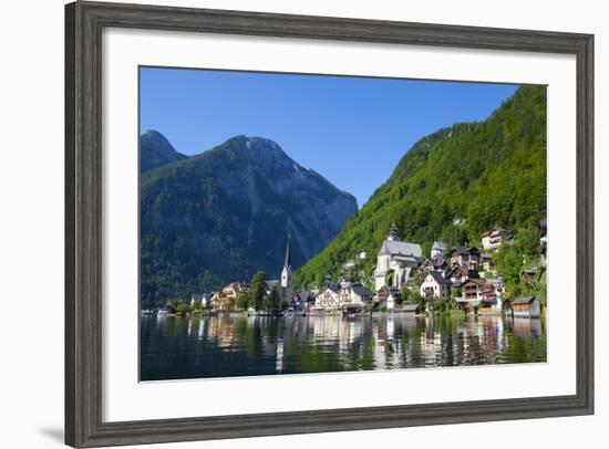 Village of Hallstatt, Hallstattersee, Oberosterreich (Upper Austria), Austria, Europe-Doug Pearson-Framed Photographic Print