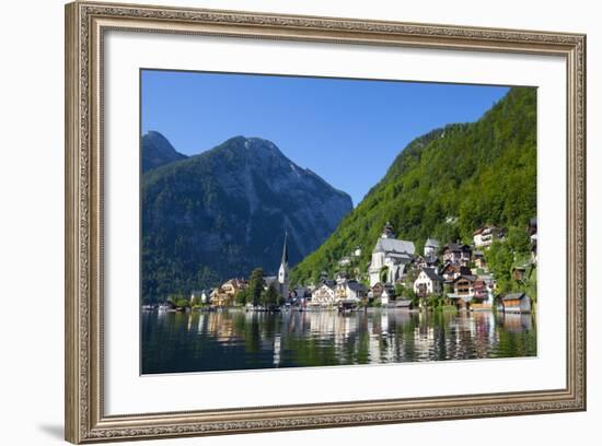 Village of Hallstatt, Hallstattersee, Oberosterreich (Upper Austria), Austria, Europe-Doug Pearson-Framed Photographic Print