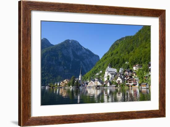 Village of Hallstatt, Hallstattersee, Oberosterreich (Upper Austria), Austria, Europe-Doug Pearson-Framed Photographic Print