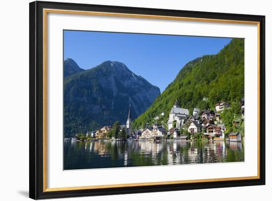 Village of Hallstatt, Hallstattersee, Oberosterreich (Upper Austria), Austria, Europe-Doug Pearson-Framed Photographic Print