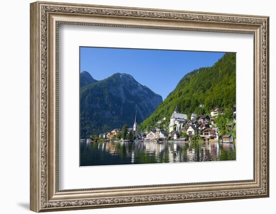 Village of Hallstatt, Hallstattersee, Oberosterreich (Upper Austria), Austria, Europe-Doug Pearson-Framed Photographic Print