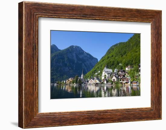 Village of Hallstatt, Hallstattersee, Oberosterreich (Upper Austria), Austria, Europe-Doug Pearson-Framed Photographic Print