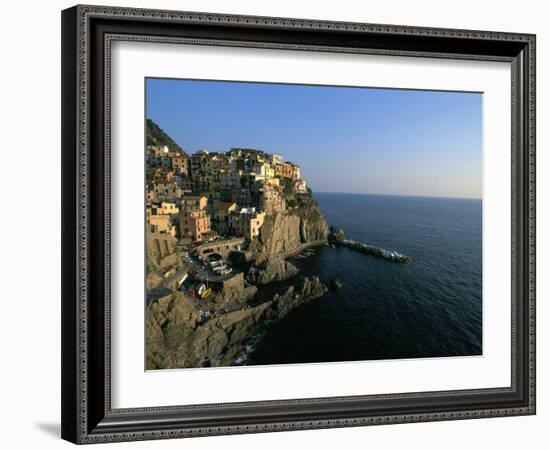 Village of Manarola, Cinque Terre, Unesco World Heritage Site, Liguria, Italy, Mediterranean-Bruno Morandi-Framed Photographic Print