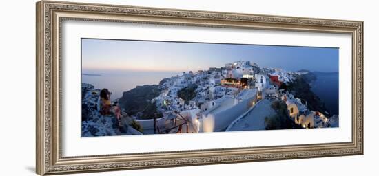 Village of Oia (La), Santorini (Thira), Cyclades Islands, Greece-Gavin Hellier-Framed Photographic Print