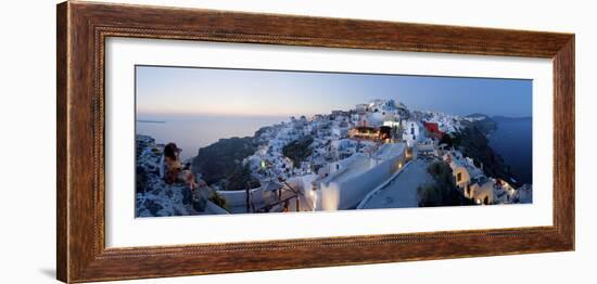 Village of Oia (La), Santorini (Thira), Cyclades Islands, Greece-Gavin Hellier-Framed Photographic Print