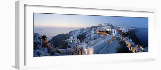 Village of Oia (La), Santorini (Thira), Cyclades Islands, Greece-Gavin Hellier-Framed Photographic Print