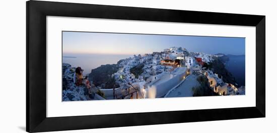 Village of Oia (La), Santorini (Thira), Cyclades Islands, Greece-Gavin Hellier-Framed Photographic Print
