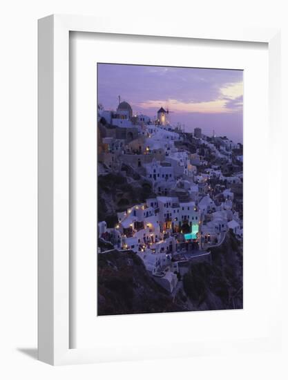 Village of Oia, Santorini, Cyclades, Greece-Gavin Hellier-Framed Photographic Print