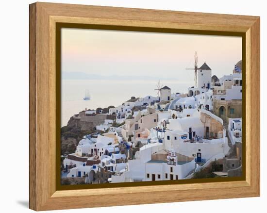 Village of Oia, Santorini (Thira), Cyclades Islands, Aegean Sea, Greek Islands, Greece, Europe-Gavin Hellier-Framed Premier Image Canvas