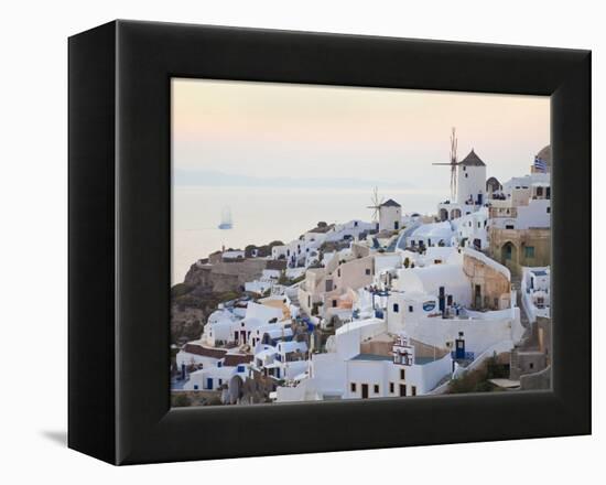 Village of Oia, Santorini (Thira), Cyclades Islands, Aegean Sea, Greek Islands, Greece, Europe-Gavin Hellier-Framed Premier Image Canvas