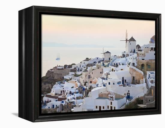 Village of Oia, Santorini (Thira), Cyclades Islands, Aegean Sea, Greek Islands, Greece, Europe-Gavin Hellier-Framed Premier Image Canvas