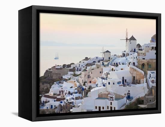 Village of Oia, Santorini (Thira), Cyclades Islands, Aegean Sea, Greek Islands, Greece, Europe-Gavin Hellier-Framed Premier Image Canvas