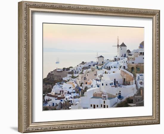 Village of Oia, Santorini (Thira), Cyclades Islands, Aegean Sea, Greek Islands, Greece, Europe-Gavin Hellier-Framed Photographic Print