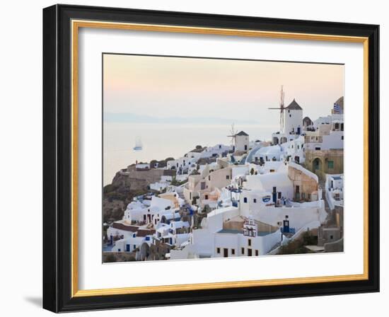 Village of Oia, Santorini (Thira), Cyclades Islands, Aegean Sea, Greek Islands, Greece, Europe-Gavin Hellier-Framed Photographic Print