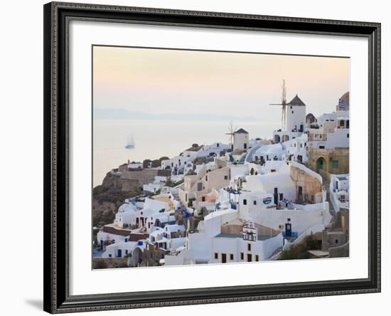 Village of Oia, Santorini (Thira), Cyclades Islands, Aegean Sea, Greek Islands, Greece, Europe-Gavin Hellier-Framed Photographic Print