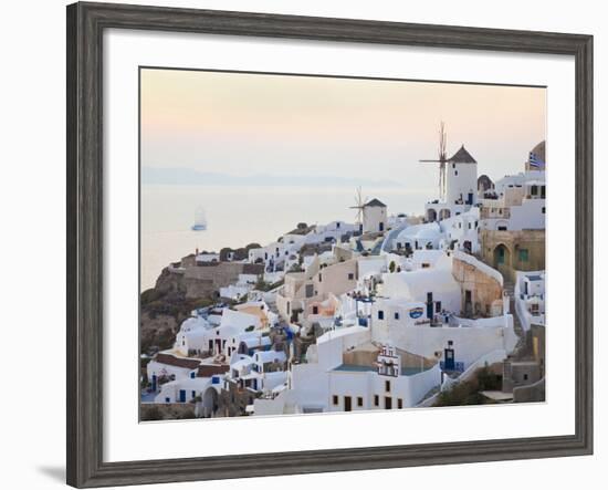 Village of Oia, Santorini (Thira), Cyclades Islands, Aegean Sea, Greek Islands, Greece, Europe-Gavin Hellier-Framed Photographic Print