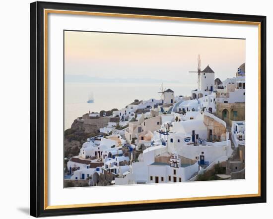 Village of Oia, Santorini (Thira), Cyclades Islands, Aegean Sea, Greek Islands, Greece, Europe-Gavin Hellier-Framed Photographic Print