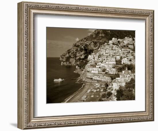 Village of Positano, Amalfi Coast, Campania, Italy-Steve Vidler-Framed Photographic Print