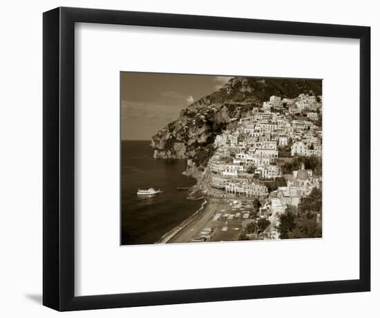 Village of Positano, Amalfi Coast, Campania, Italy-Steve Vidler-Framed Photographic Print