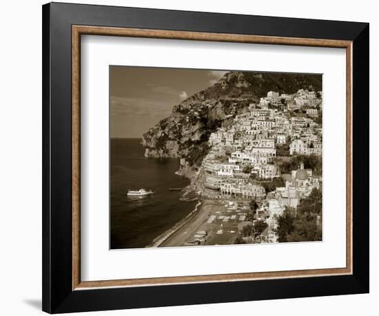 Village of Positano, Amalfi Coast, Campania, Italy-Steve Vidler-Framed Photographic Print