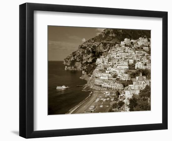 Village of Positano, Amalfi Coast, Campania, Italy-Steve Vidler-Framed Photographic Print