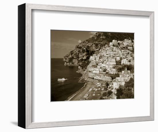 Village of Positano, Amalfi Coast, Campania, Italy-Steve Vidler-Framed Photographic Print